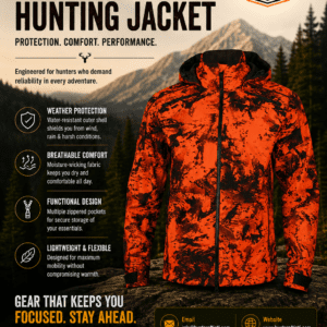 High quality hunting jacket manufacturer in Sialkot Pakistan durable outdoor jacket